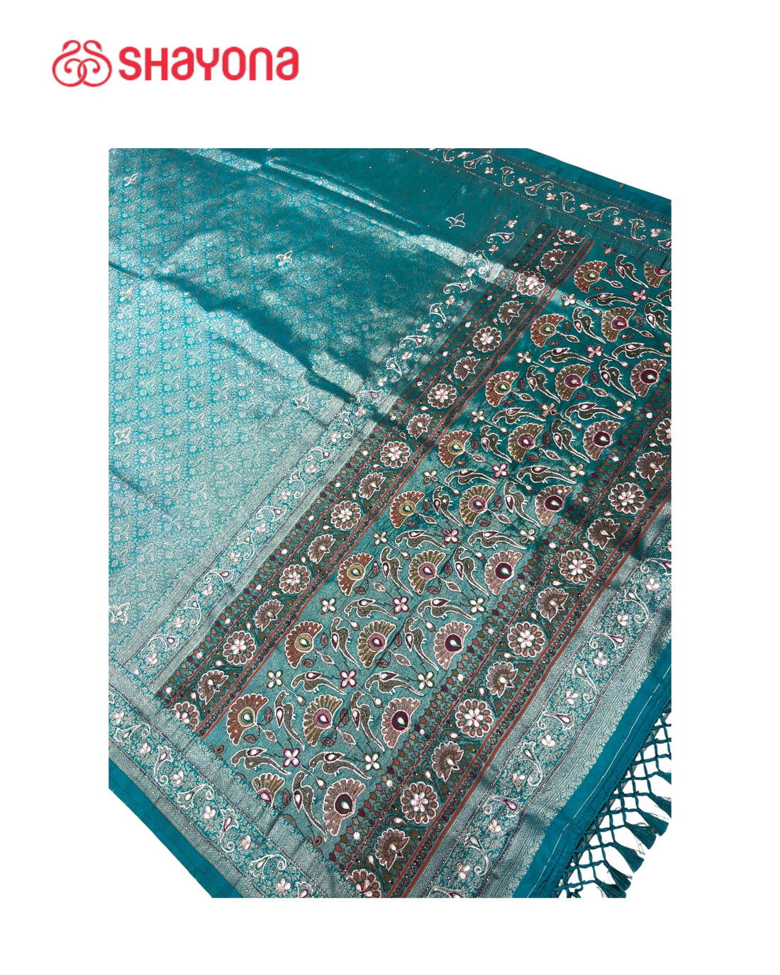 Soft Silk Saree with Handwork
