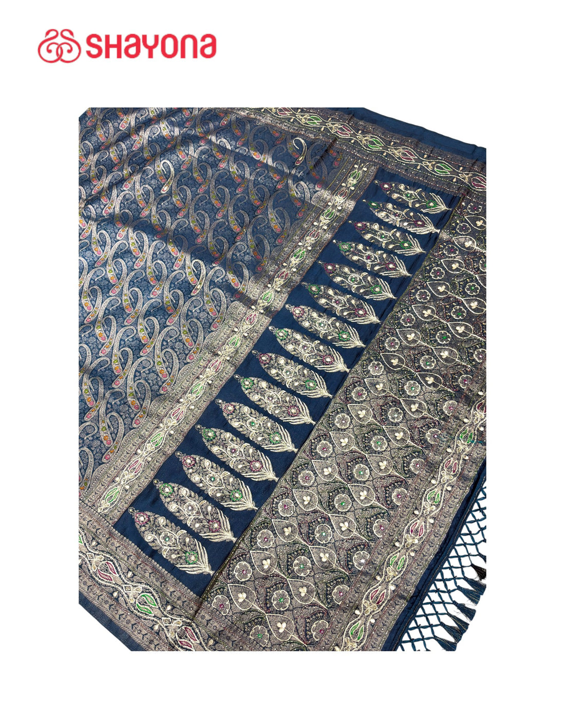 Soft Silk Saree with Handwork