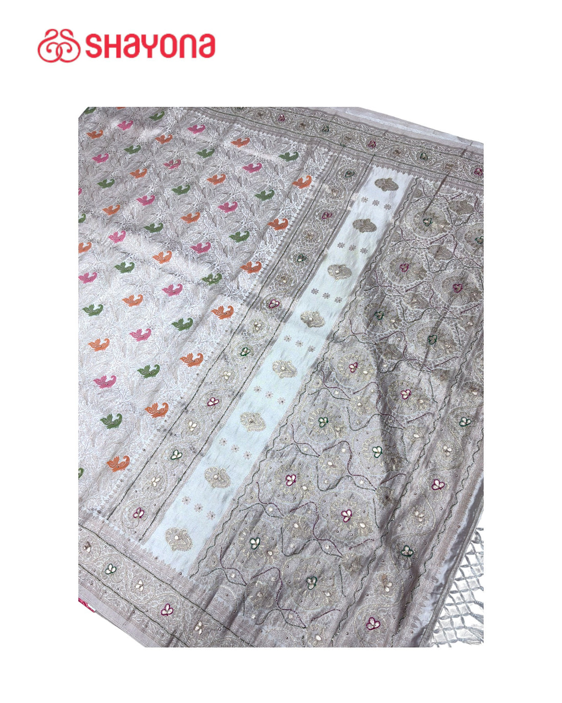 Soft Silk Saree with Handwork