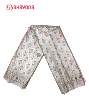 Soft Silk Saree with Handwork