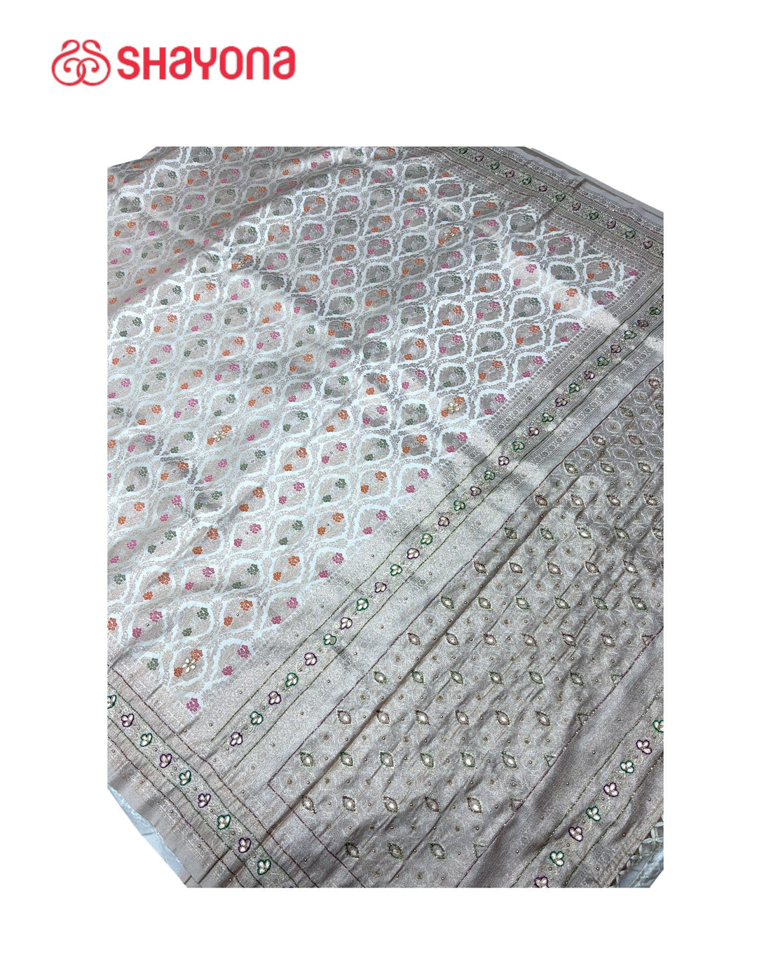 Soft Silk Saree with Handwork