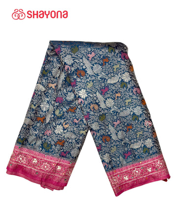 Soft Silk Saree with Handwork