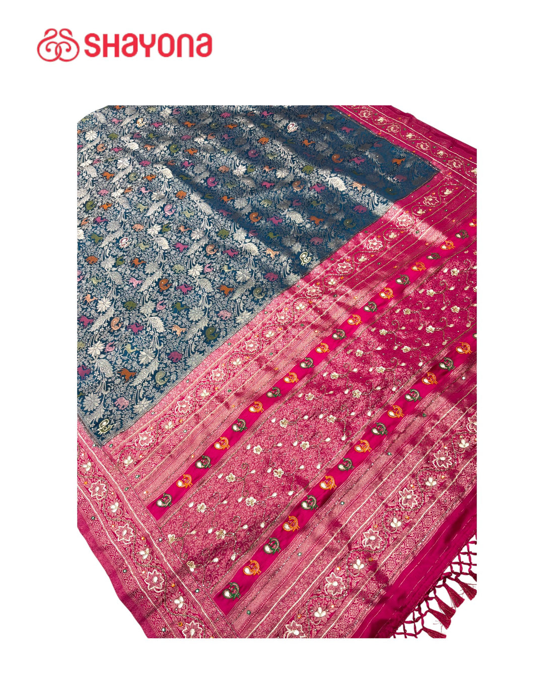 Soft Silk Saree with Handwork
