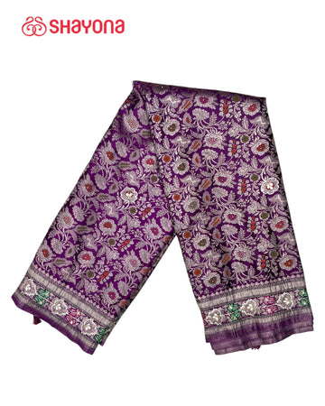 Soft Silk Saree with Handwork