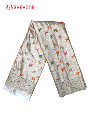 Soft Silk Saree with Handwork