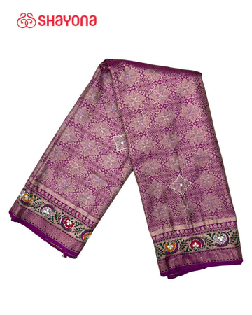Soft Silk Saree with Handwork