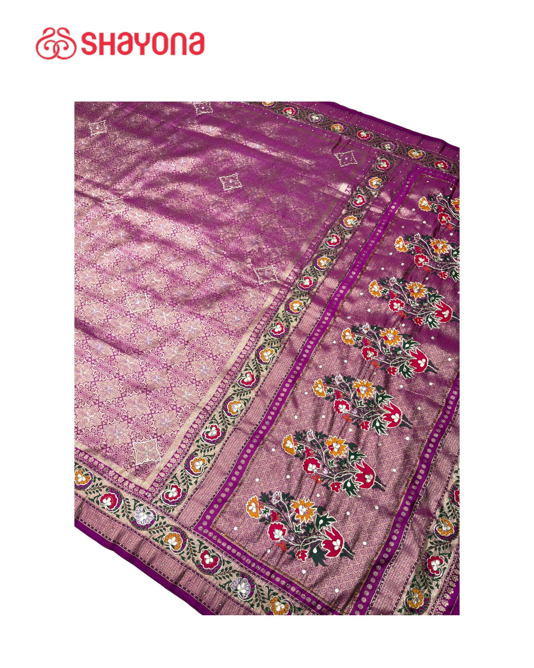 Soft Silk Saree with Handwork