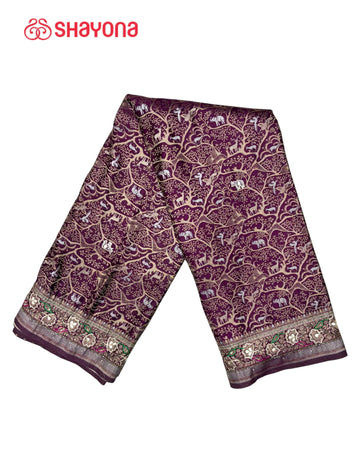 Soft Silk Saree with Handwork