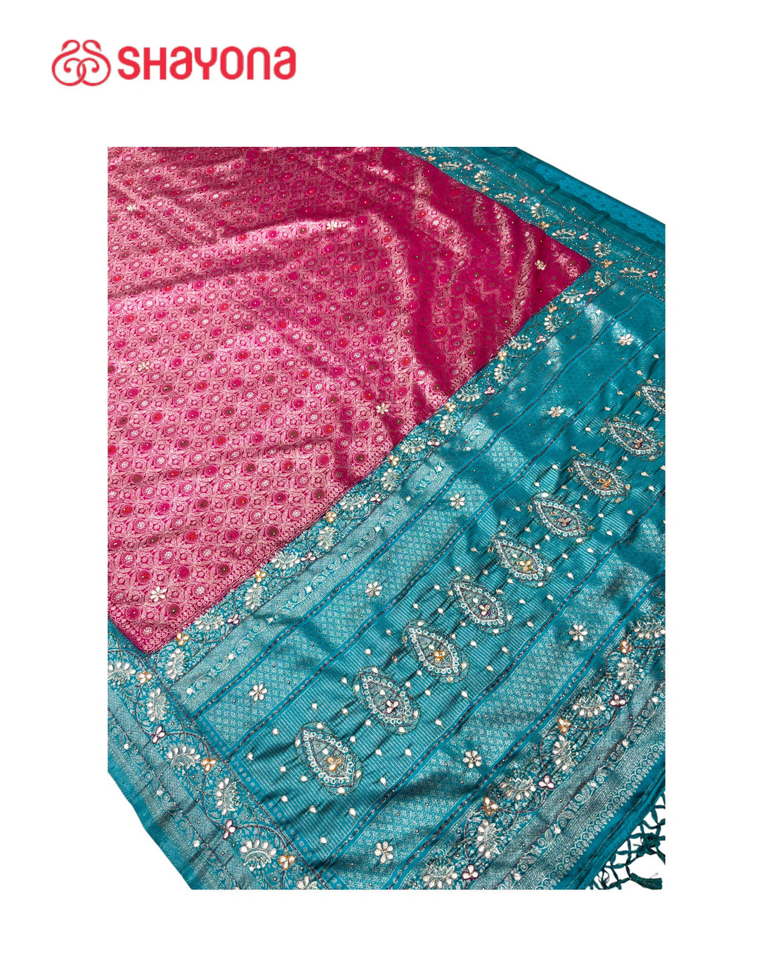 Soft Silk Saree with Handwork