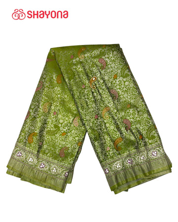 Soft Silk Saree with Handwork