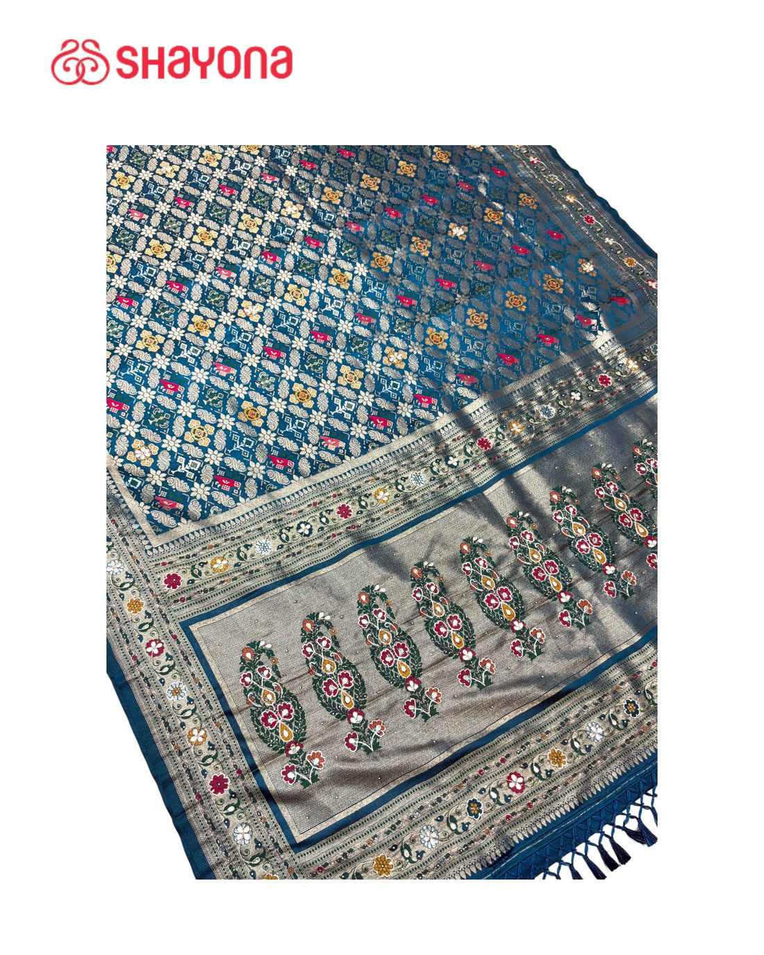 Soft Silk Saree with Handwork