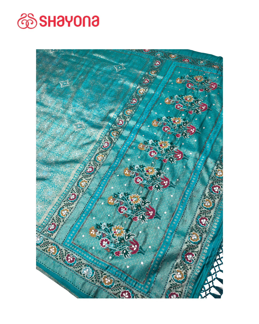 Soft Silk Saree with Handwork