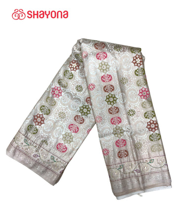 Soft Silk Saree with Handwork