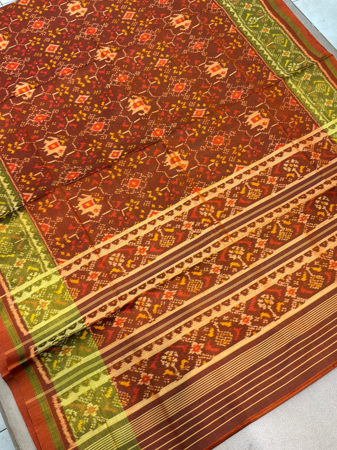 Pure Rajkoti Patan Patola Silk Saree