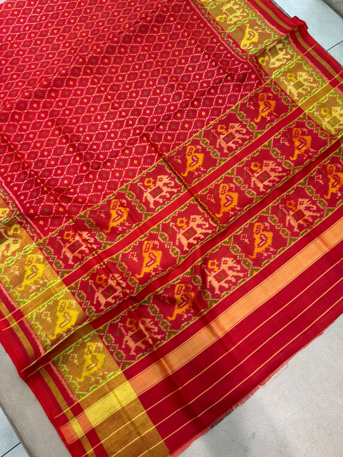 Pure Rajkoti Patan Patola Silk Saree