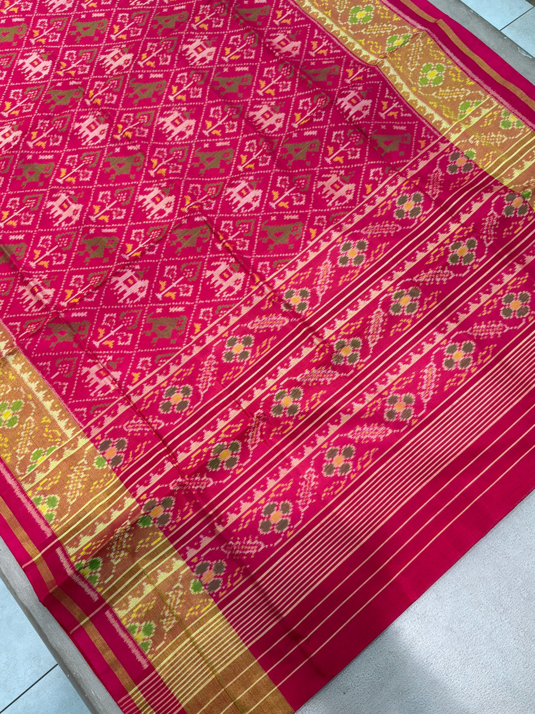 Pure Rajkoti Patan Patola Silk Saree