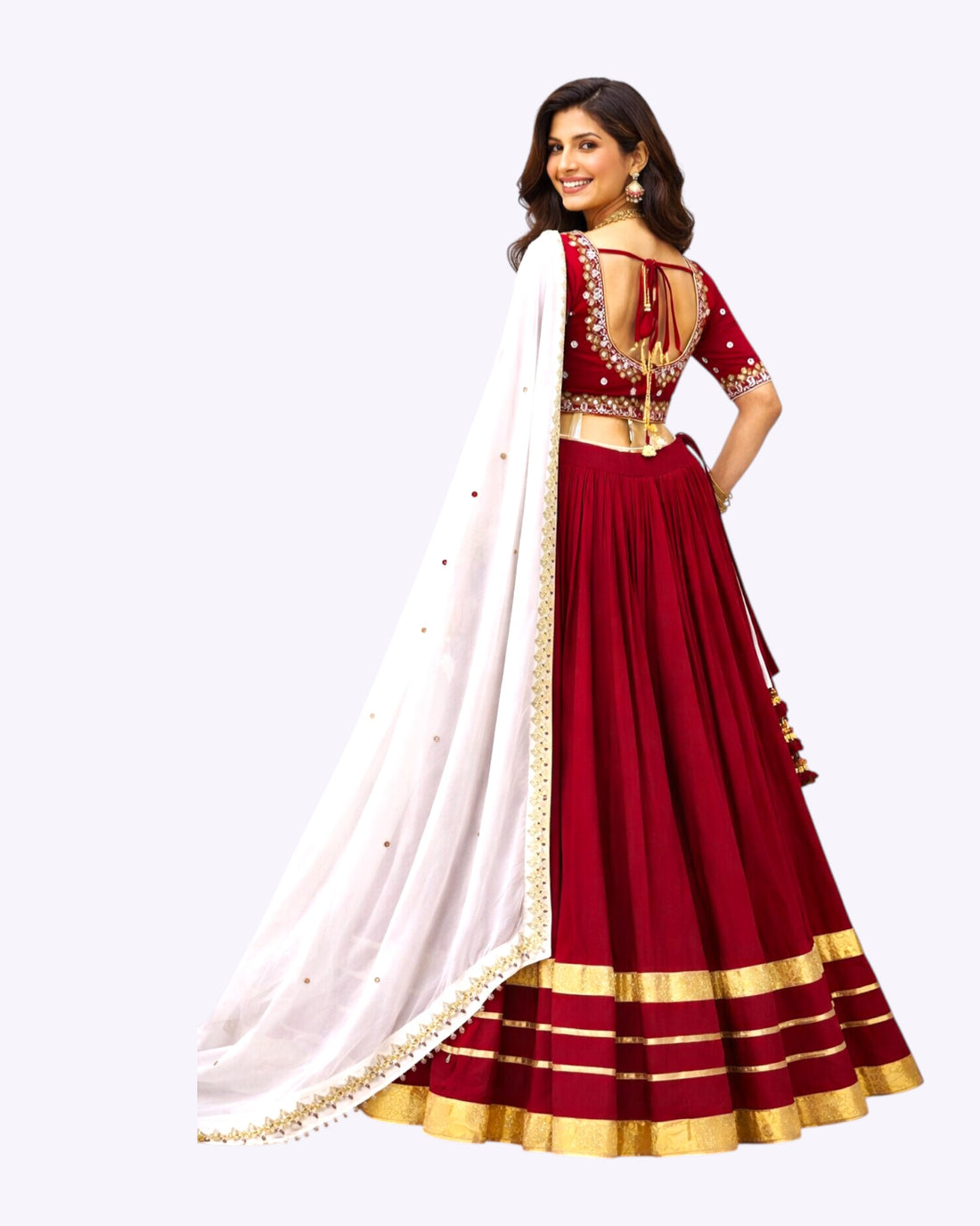 MAROON CHANIYA CHOLI