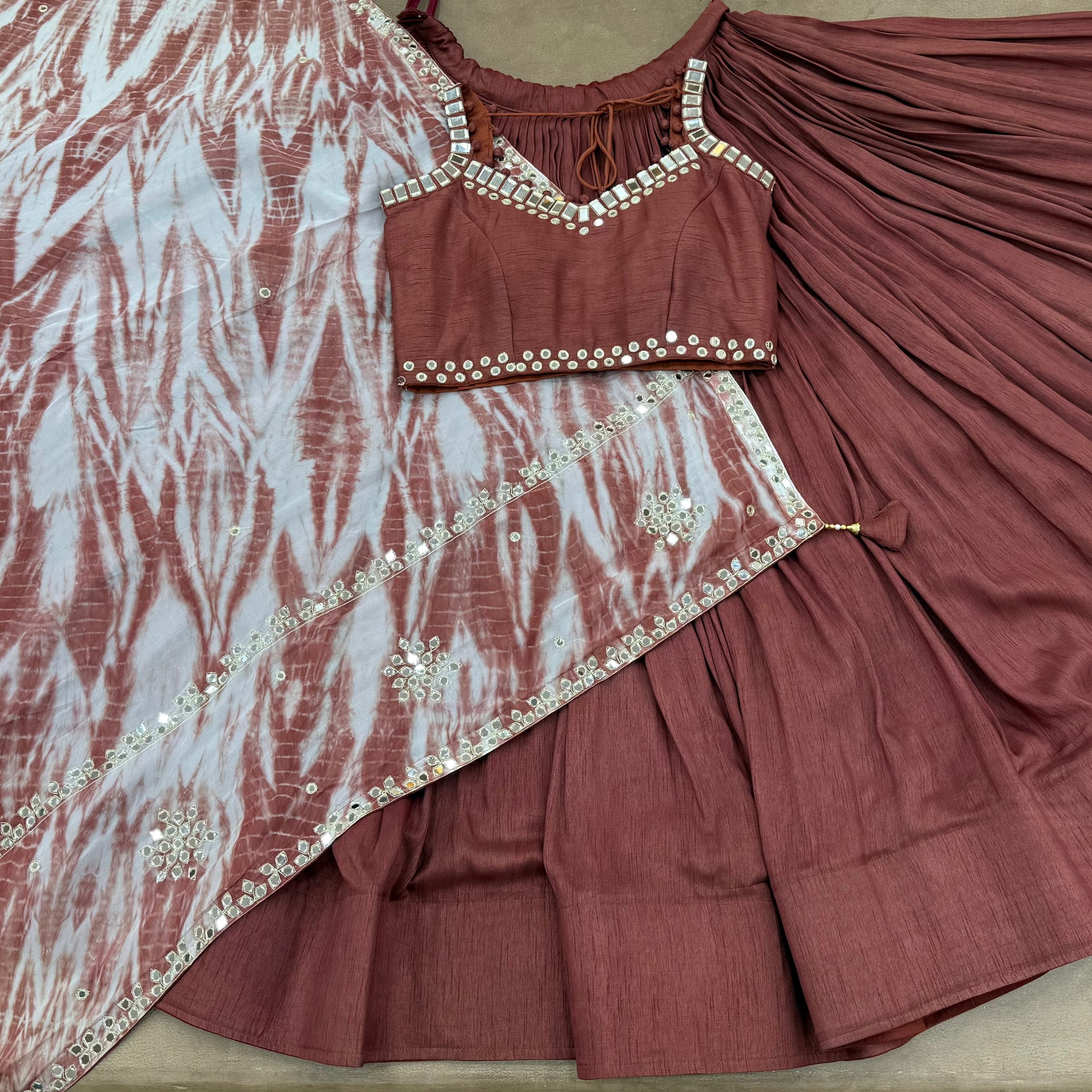 PESTAL BROWN CHANIYA CHOLI