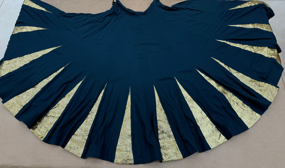 DARK DEEP STEEL BLUE CHANIYA CHOLI