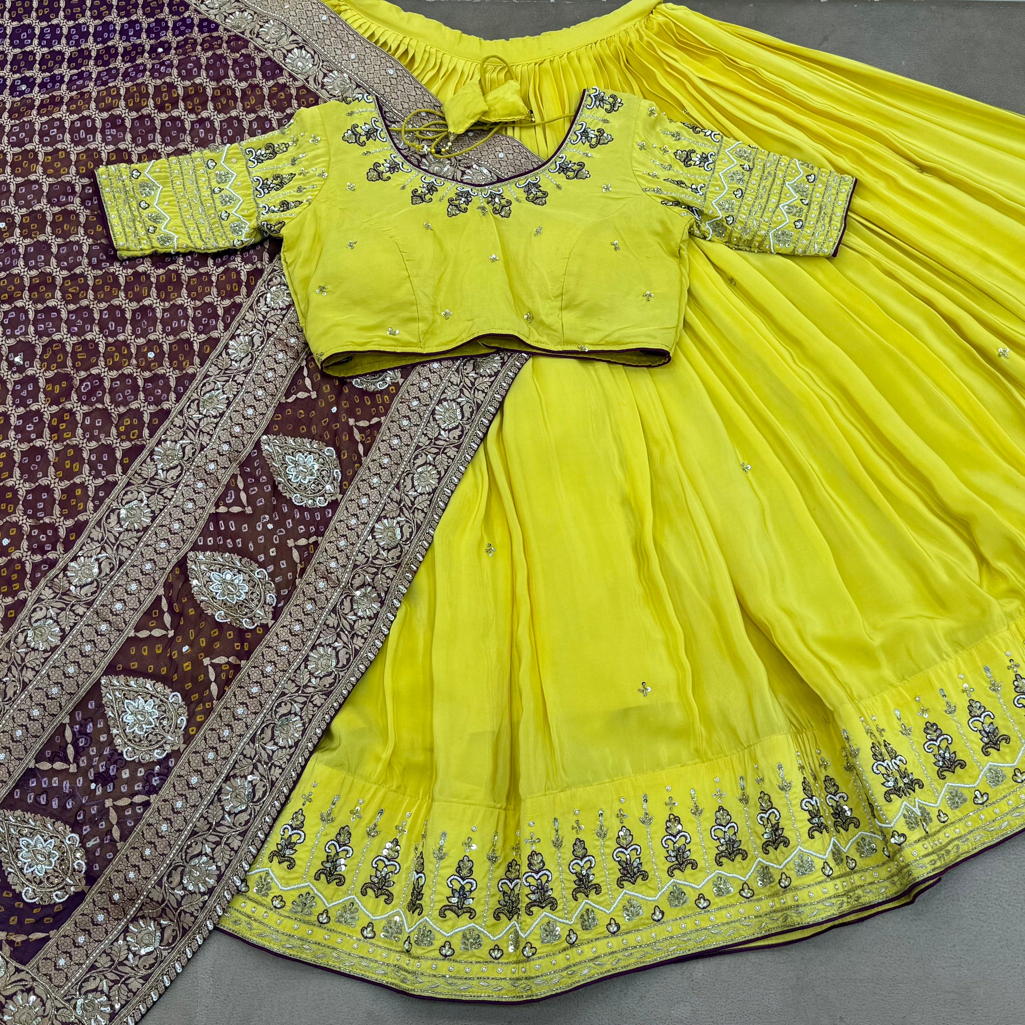 YELLOW CHANIYA CHOLI