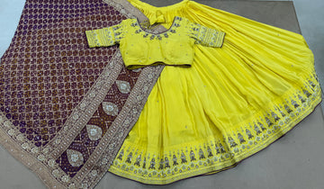 YELLOW CHANIYA CHOLI