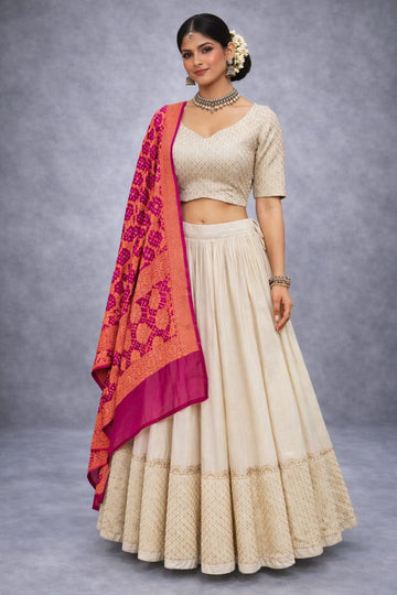 CREAM CHANIYA CHOLI