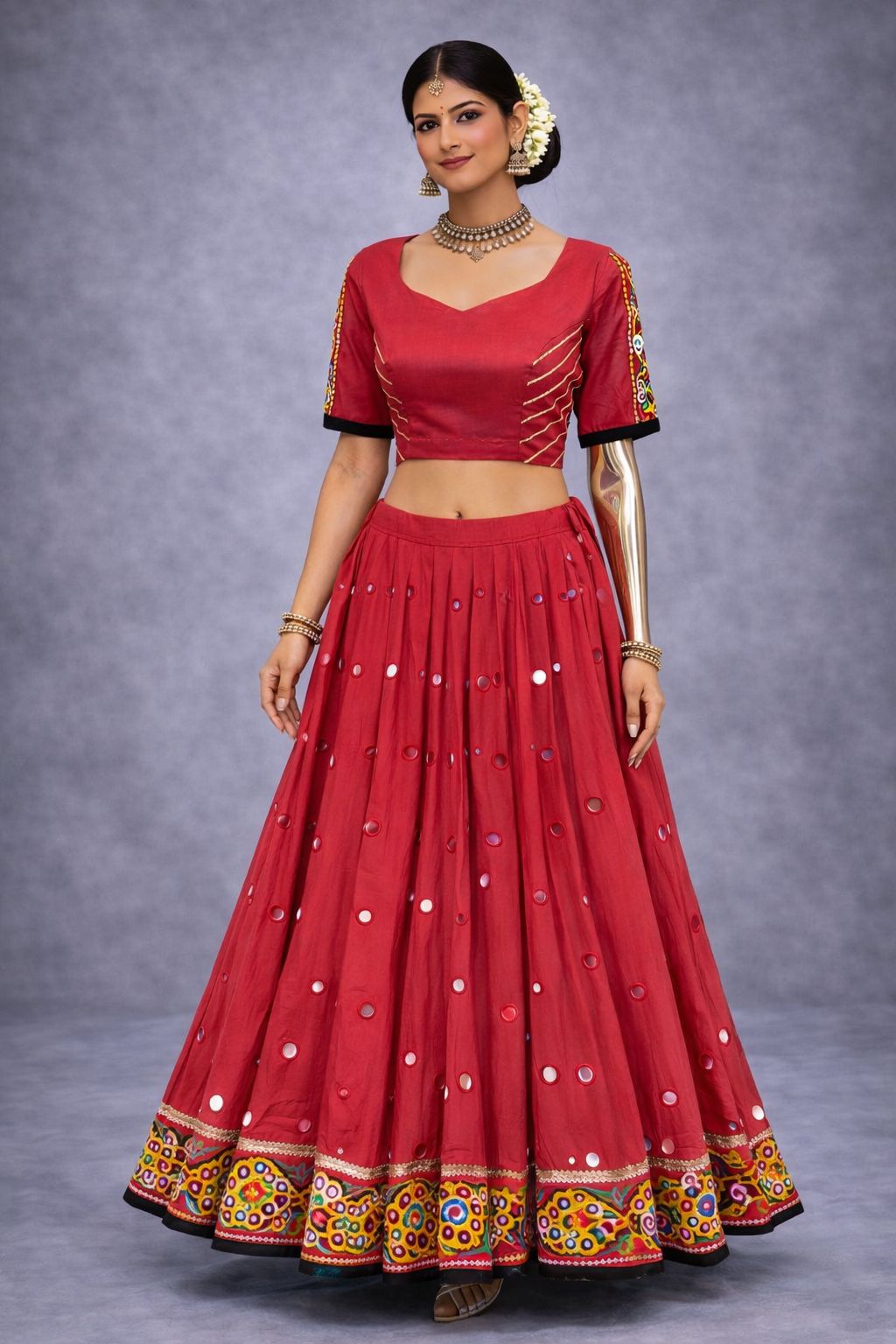 MAROON CHANIYA CHOLI