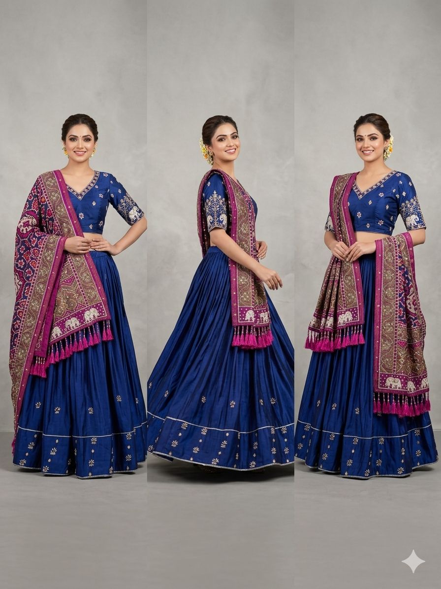 ROYAL BLUE CHANIYA CHOLI