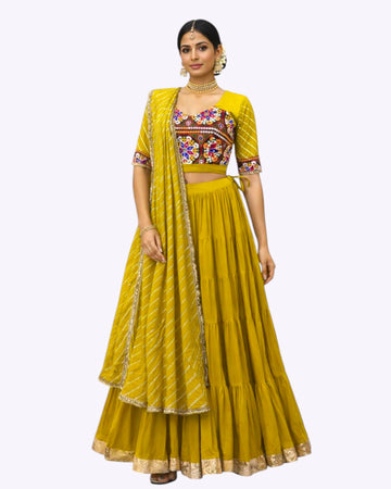 GOLD CHANIYA CHOLI