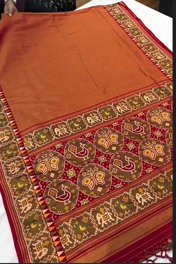 COPPER-RED PATOLA SAREE